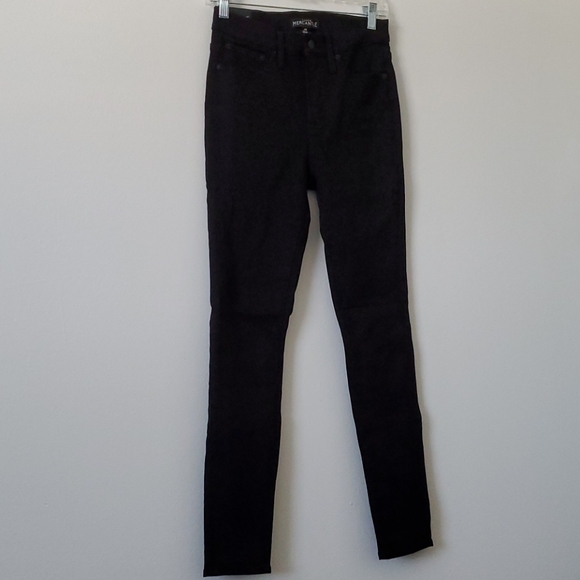 Black High-rise Skinny Jeans - Picture 2 of 6